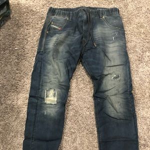 Diesel Krooley-NE JoggJeans 34 /32 Destroy Wash
